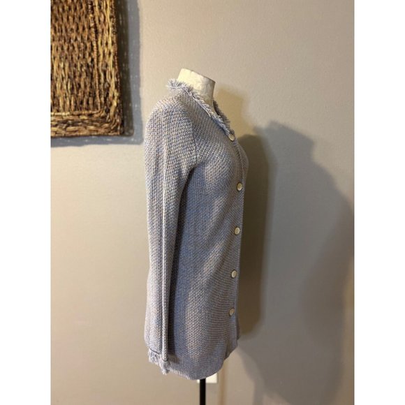 J McLaughlin Fringe Long Nan Cardigan Sweater XS Extra Small $199 - Picture 5 of 9